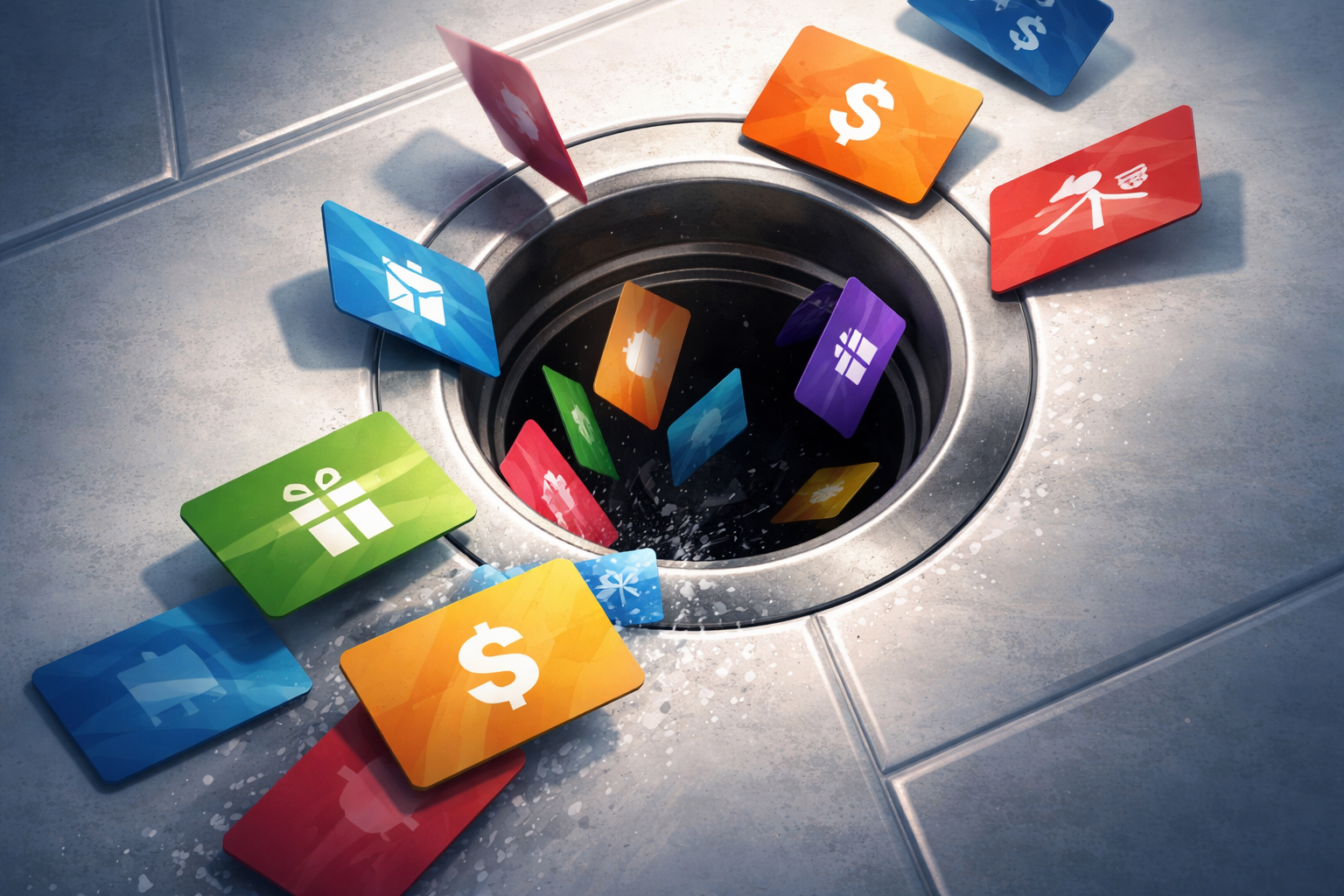 The gift card accountability
sink